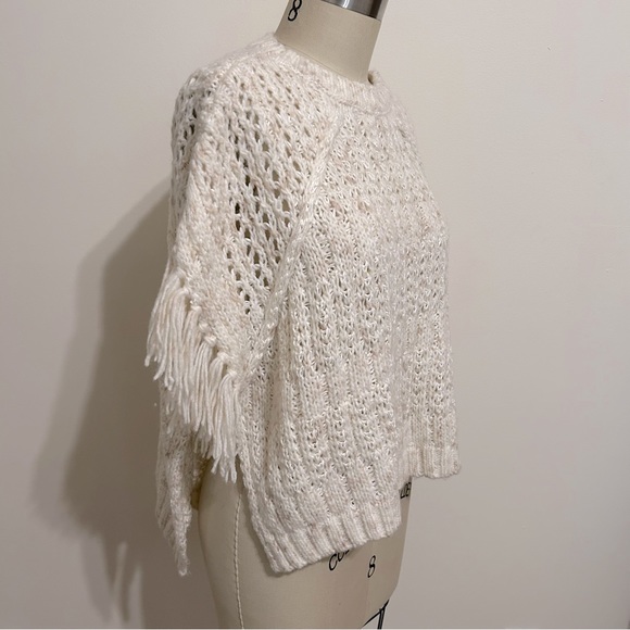 Universal Thread cream tan fringe sweater - Picture 2 of 10